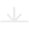 Ekena Millwork Saratoga Architectural Grade PVC Gable Bracket, 72"W x 39"H x 2"D x 4"F, 13/12 Pitch GBP072X39X0204SAR00 - alternate 2